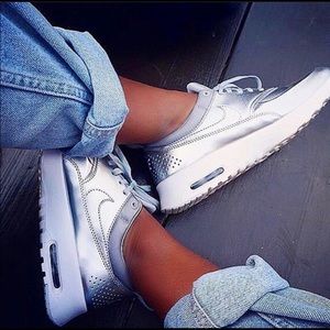 Nike Air Max Thea metallic silver